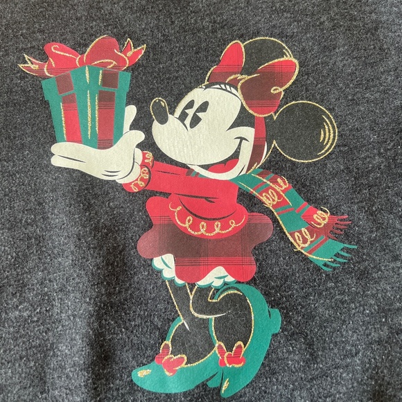 Disney by Jumping Beans Minnie Mouse Holiday Sweatshirt Size 6X, 7 & 8 - Picture 3 of 10